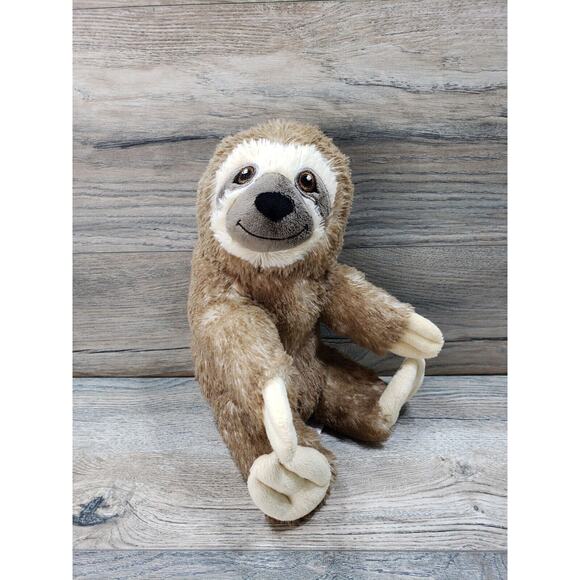 Progressive Plush Sealy Sloth Plush Stuffed Animal Brown Tan - Picture 1 of 7